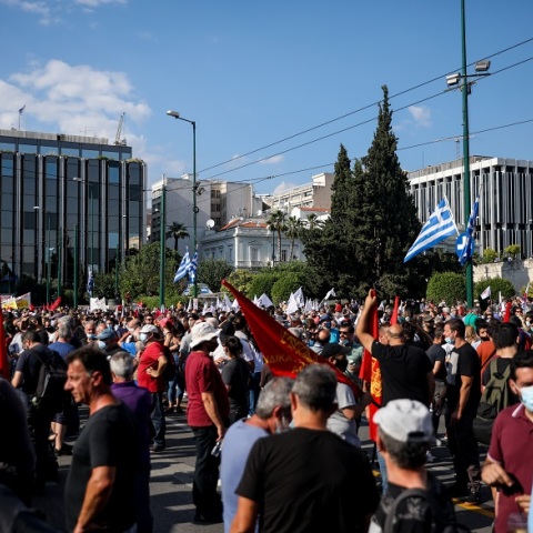 Συλλαλητήριο στο κέντρο της Αθήνας