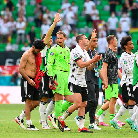 Η Γερμανία πανηγυρίζει τη νίκη κόντρα στην Πορτογαλία για τη 2η αγωνιστική του Euro 2020