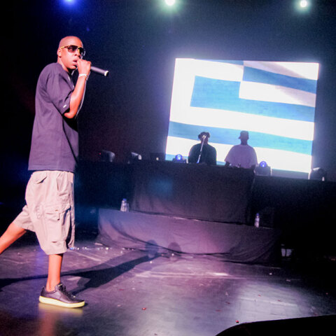 Στιγμιότυπο από τη συναυλία του Jay Z στην Αθήνα τον Σεπτέμβριο του 2006