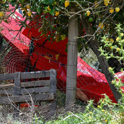  ΗΛΕΙΑ - ΠΤΩΣΗ ΕΚΠΑΙΔΕΥΤΙΚΟΥ ΜΟΝΟΚΙΝΗΤΗΡΙΟΥ ΑΕΡΟΣΚΑΦΟΥΣ ΣΤΑ ΧΑΡΙΑ ΤΟΥ ΠΥΡΓΟΥ