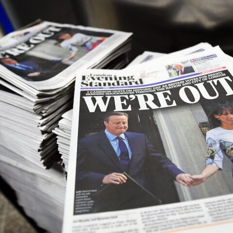 Πρωτοσέλιδο της Evening Standard την επαύριον του Δημοψηφίσματος για το Brexit
