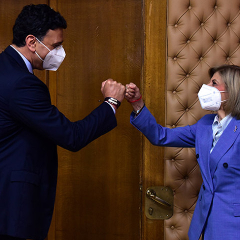 Συνάντηση του υπουργού Υγείας, Βασίλη Κικίλια με την την Επίτροπο Υγείας και Ασφάλειας Τροφίμων της Ευρωπαϊκής Ένωσης, Στέλλα Κυριακίδου