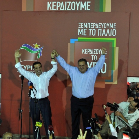 Αλέξης Τσίπρας και Πάνος Καμμένος 