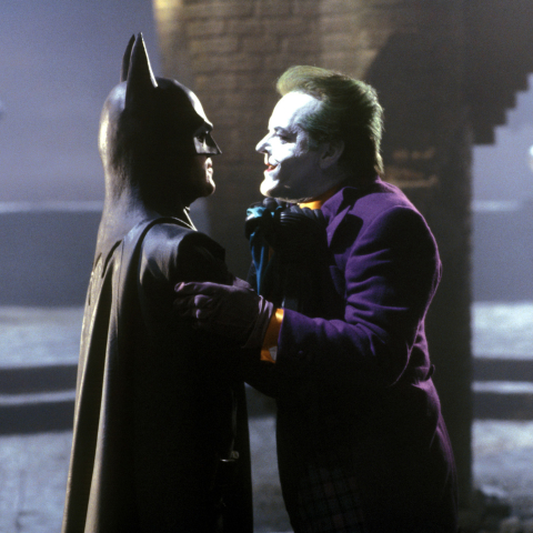 Μάικλ Κίτον και Τζακ Νίκολσον στην ταινία Μπάτμαν του Τιμ Μπάρτον