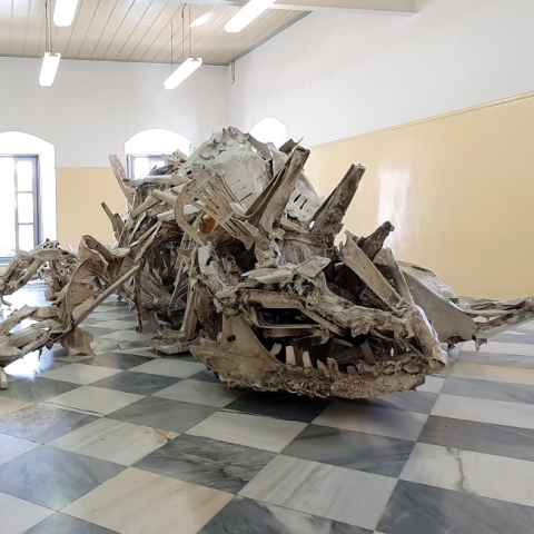 Έργο του Θωμά Διώτη στην έκθεση του Hydra School Projects, σε επιμέλεια Δημήτρη Αντωνίτση