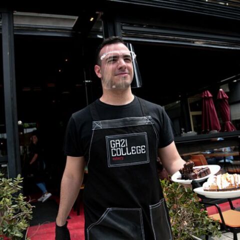 Κατάστημα εστίασης - Ασπίδα προσώπου 