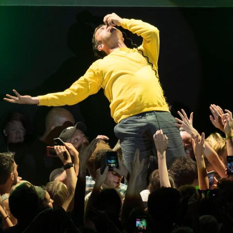 Ο Damon Albarn σε συναυλία των Gorillaz στο Paleo Festival, Νιόν, Ελβετία, 20 Ιουλίου 2018