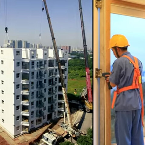 Η 10ώροφη πολυκατοικία που κατασκεύασε η κινεζική εταιρεία Broad Group σε 29 ώρες με πλήρως επιπλωμένα διαμερίσματα