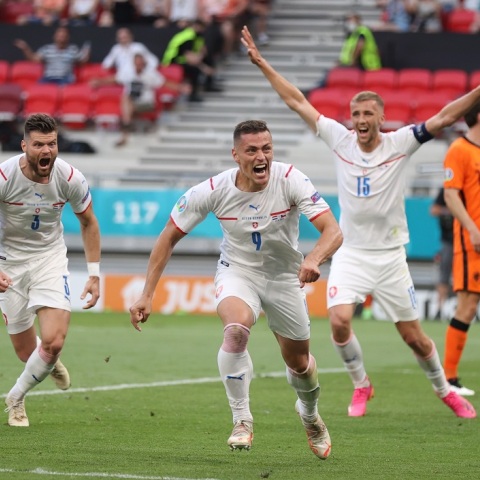 Euro 2020: Οι Τσέχοι πανηγυρίζουν το 2ο γκολ στον αγώνα κόντρα στην Ολλανδία