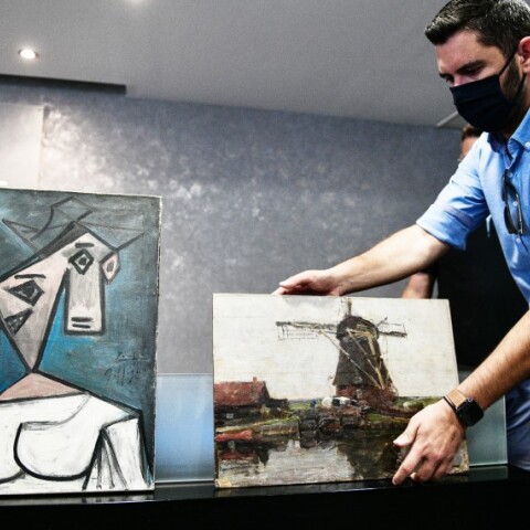 Οι πίνακες των Πικάσο και Μοντριάν που εκλάπησαν το 2012 © ΑΠΕ/	ΜΠΟΛΑΡΗ ΤΑΤΙΑΝΑ