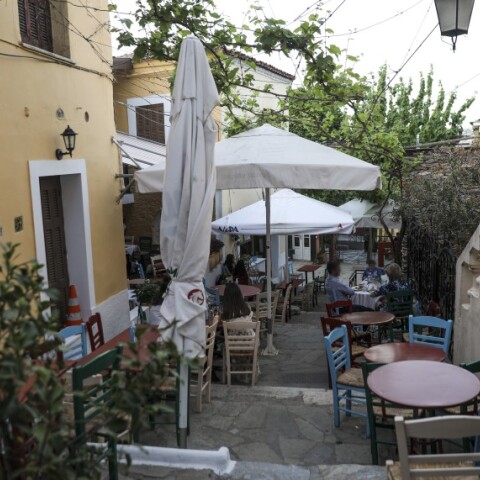 Εστιατόριο στην Πλάκα © Eurokinissi/ΠΑΝΑΓΟΠΟΥΛΟΣ ΓΙΑΝΝΗΣ