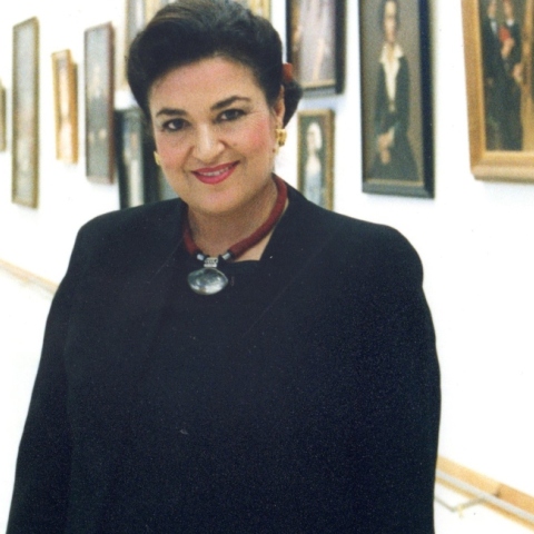 Η Μαρίνα Λαμπράκη-Πλάκα, διευθύντρια της Εθνικής Πινακοθήκης