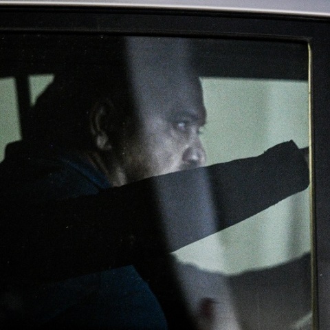 Ο Χρήστος Παππάς κατά την μεταγωγή του στο Εφετείο