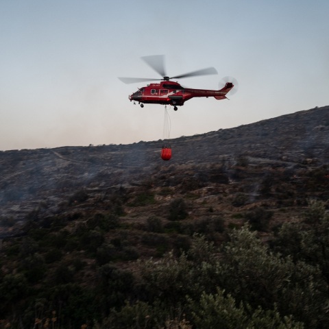 Σε εξέλιξη βρισκόταν αργά το βράδυ του Σαββάτου η πυρκαγιά γύρω από τα χωριά Καπανδρίτι και Αγία Ειρήνη στην Κεφαλονιά – Μήνυμα από το 112 προς τους κατοίκους