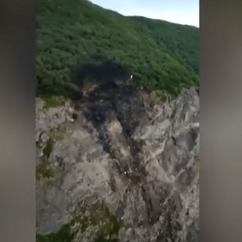 Το σημείο όπου συνετρίβη το ρωσικό αεροσκάφος Antonov An-26 στην Καμτσάτκα