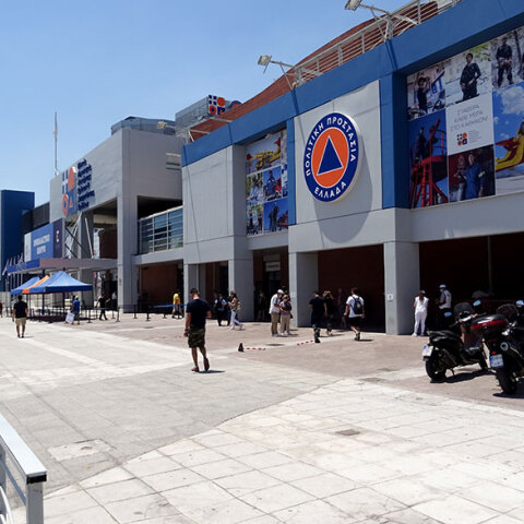 Το mega εμβολιαστικό κέντρο «Προμηθέας» στο Μαρούσι