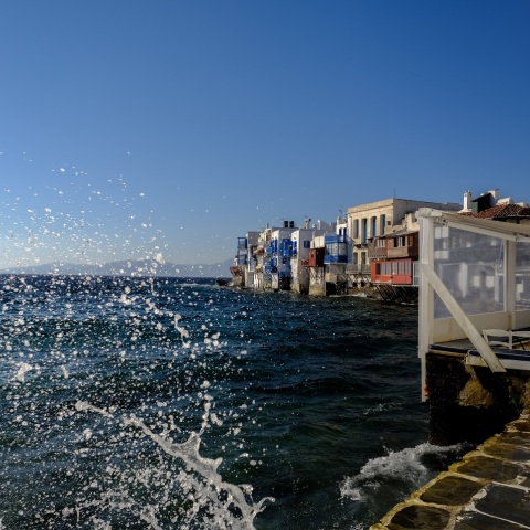 Μύκονος - Άνεμοι και κύματα στη Μικρή Βενετία