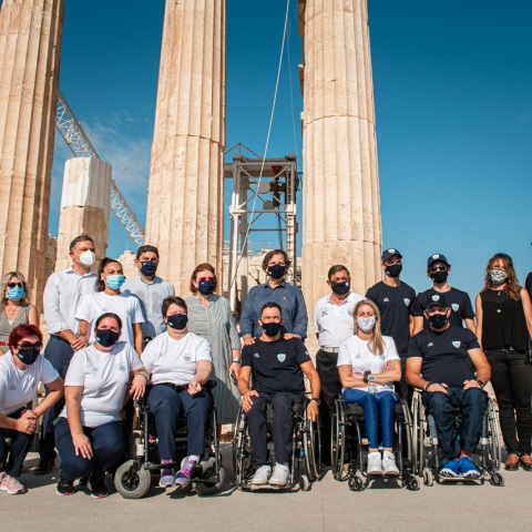 Μέλη της Παραολυμπιακή Ομάδας επισκέφθηκαν την Ακρόπολη λίγο πριν την Παραολυμπιάδα του Τόκιο
