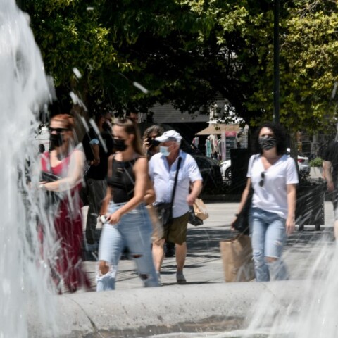 Η κατανομή των νέων κρουσμάτων κορωνοϊού στην Αττική που ανακοίνωσε ο EOΔΥ σήμερα, 21/7 © EUROKINISSI / ΜΠΟΛΑΡΗ ΤΑΤΙΑΝΑ