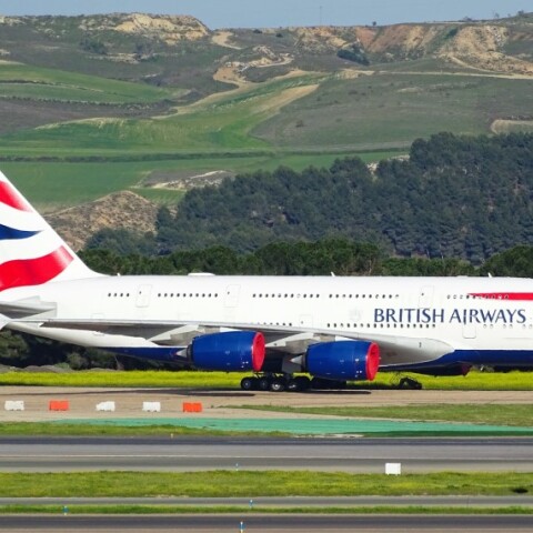 Αεροπλάνο της British Airways © Unspalsh