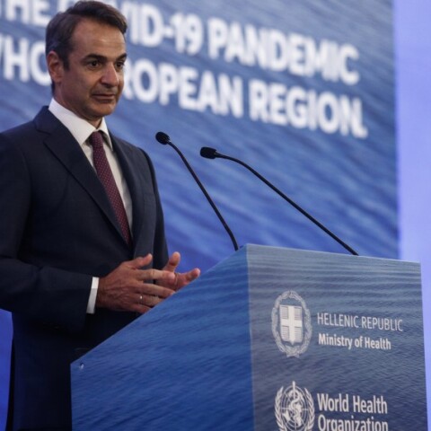 O Κυρ. Μητσοτάκης στο Διεθνές συνέδριο από το Υπουργείο Υγείας και τον Παγκόσμιο Οργανισμό Υγεία με θέμα "Οι συνέπειες της Covid-19 στην Ψυχική Υγεία και στα συστήματα παροχής υπηρεσιών υγείας" © EUROKINISSI / ΒΑΣΙΛΗΣ ΡΕΜΠΑΠΗΣ