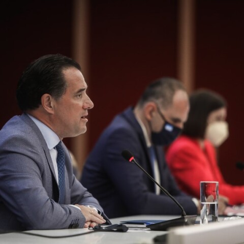 ο υπουργός Ανάπτυξης και Επενδύσεων Άδωνις Γεωργιάδης © EUROKINISSI / ΣΩΤΗΡΗΣ ΔΗΜΗΤΡΟΠΟΥΛΟΣ