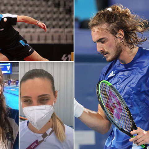 Ολυμπιακοί Αγώνες Τόκιο 2020: Παναγιώτης Γκιώνης, Άννα Ντουντουνάκη, Άννα Κορακάκη και Στέφανος Τσιτσιπάς