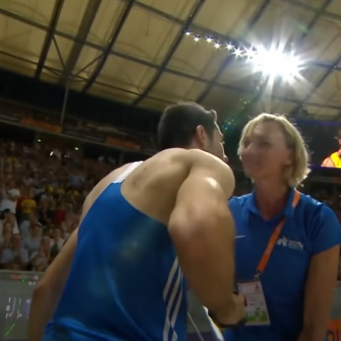 Όταν ο Μίλτος Τεντόγλου συνάντησε την Heike Drechsler