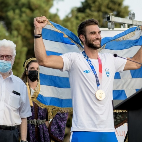 Ο χρυσός Ολυμπιονίκης, Στέφανος Ντούσκος, στα Ιωάννινα