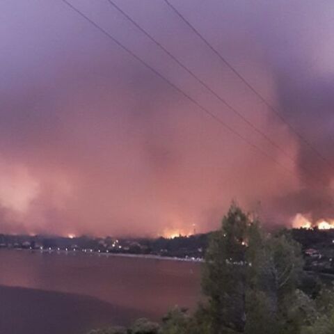 Φωτιά στην Εύβοια © EUROKINISSI