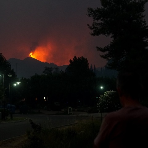 Φωτιά στην Αρχαία Ολυμπία - Μαίνεται το πύρινο μέτωπο - Ολονύχτια μάχη των πυροσβεστών