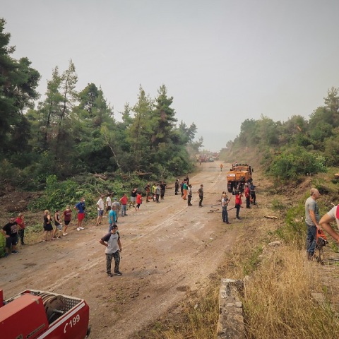 Φωτιά στην Εύβοια - Εκκενώνονται χωριά - Στους δρόμους πολίτες - εθελοντές 