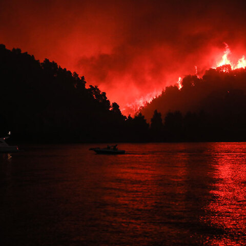 Φωτιά στην Εύβοια - Σε πύρινο κλοιό το βόρειο τμήμα του νομού