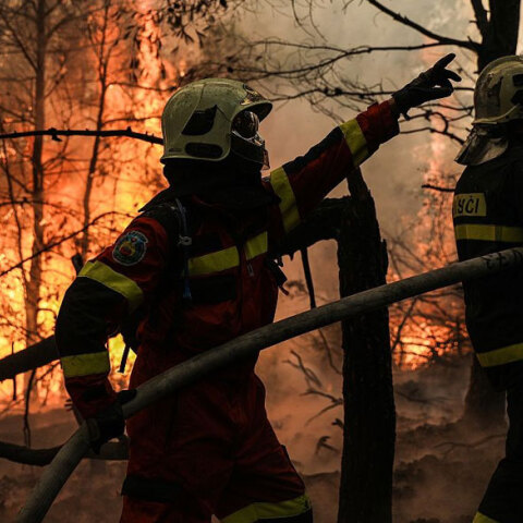 Πυροσβέστες μάχονται τις φλόγες στην Εύβοια - Ο Κωνσταντίνος Λουράντος προκάλεσε αντιδράσεις με ανάρτησή του για τις φωτιές στην Ελλάδα