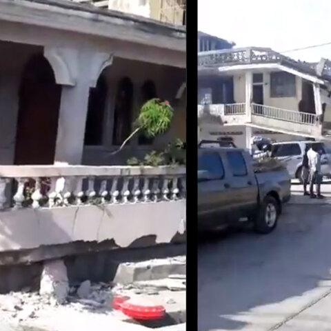 Σπίτια κατέρρευσαν στην Αϊτή μετά τον ισχυρό σεισμό των 7,2 Ρίχτερ