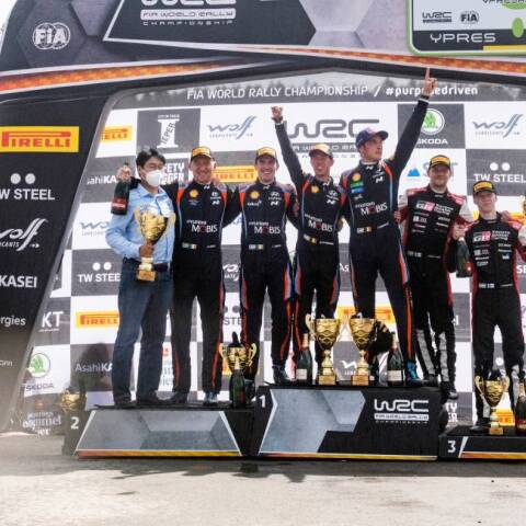 Στιγμιότυπο από τον αγώνα Ράλι Ypres στο Βέλγιο