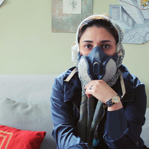 H γυναίκα που πολεμάει τους Ταλιμπάν με γκράφιτι