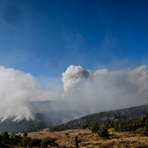 Καπνός από τα Βίλια έφτασε στην Κρήτη