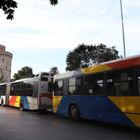 Aστικό λεωφορείο της Θεσσαλονίκης © EUROKINISSI / ΤΡΥΨΑΝΗ ΦΑΝΗ