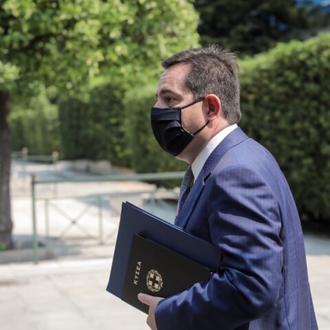 Ο υπουργός Μετανάστευσης και Ασύλου Παναγιώτης Μηταράκης © EUROKINISSI