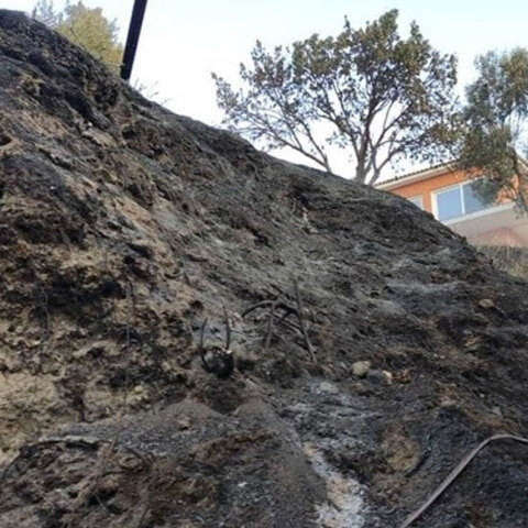 Πολύ κοντά σε σπίτια έφθασε η φωτιά στη Ζάκυνθο