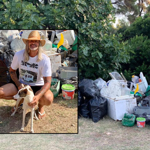 Ο τουρίστας από το εξωτερικό που μάζεψε σκουπίδια από παραλία σε Χαλκιδική