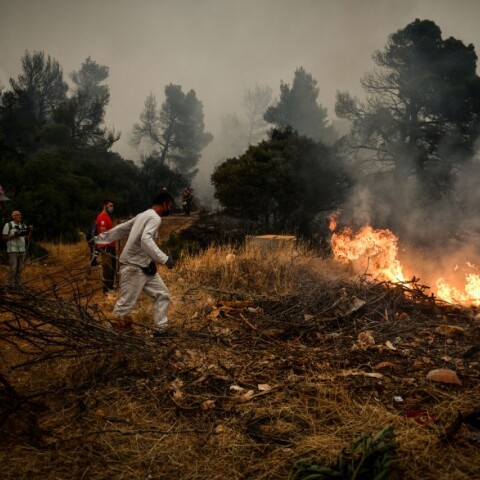 Νέα φωτιά στα Βίλια © EUROKINISSI