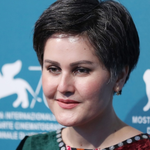 Η σκηνοθέτρια Σαχράα Καρίμι στο 76ο Διεθνές Φεστιβάλ Κινηματογράφου Βενετίας το 2019