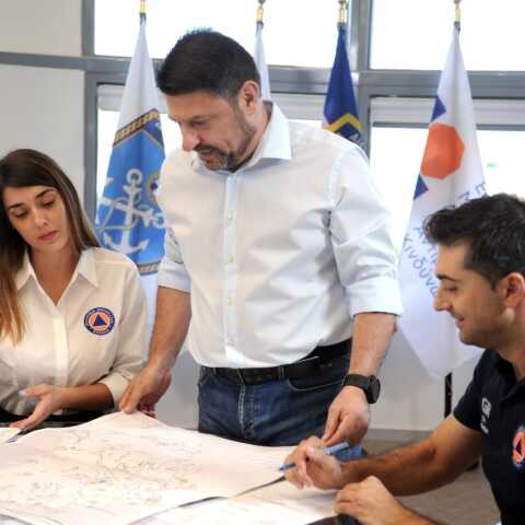 Ο υφυπουργός Πολιτικής Προστασίας, Νίκος Χαρδαλιάς