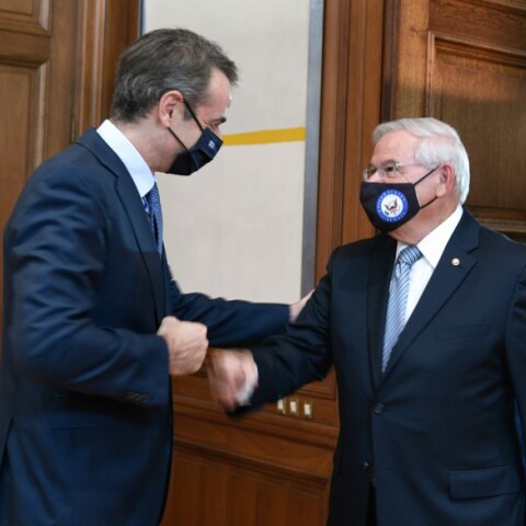 Συνάντηση Μητσοτάκη - Μενέντεζ © EUROKINISSI