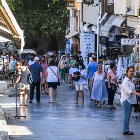 Στιγμιότυπο από το κέντρο της Αθήνας