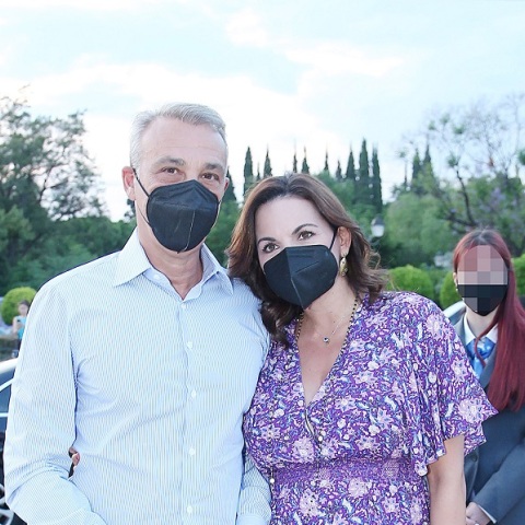 Ο Μίνωας Μάτσας και η Όλγα Κεφαλογιάννη