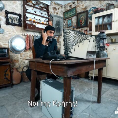 Στιγμιότυπο από το χιουμοριστικό σποτ του Ημιμαραθωνίου Κρήτης 2021