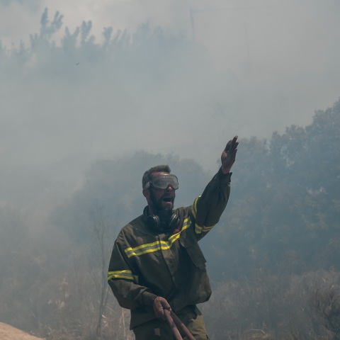 Πυρκαγιά στο Μαρμάρι Εύβοιας